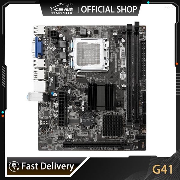 Материнские платы Jingsha G41 Original PC Motherboard LGA771 LGA775 Поддержка процессора DDR3 8GB RAM USB2.0 PCIE X16 VGA Multi-Graphics Desktop Maneverp