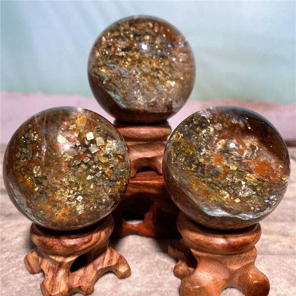 Dekorative Figuren, Natursteine, Kristalle, Kupfer, Pyrit, Kugeln, Gardan Spirit Sphere, Energie, Meditation, Reiki, Heilung, Wicca, Wichcraft