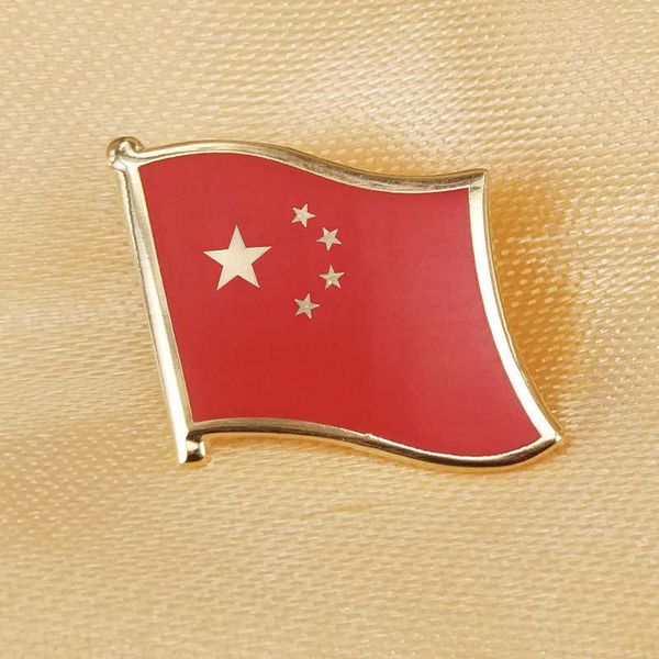 Presente de festas Broche de esmalte Broche Metal Insignia dos emblemas nacionais de bandeira da China de bandeira de todo o mundo