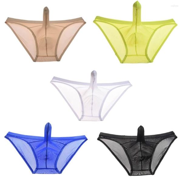 Unterhosen Sexy Transparent Charming See-Through Penis Pouch Herren Slips Bikini Unterwäsche Mesh Gay Men Undershorts