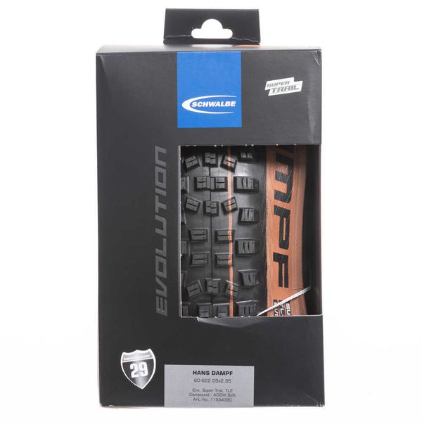 Pneumatici per biciclette 29x2.35 Hans Dampf Schwalbe Evo Super Trail Tle (Tubeless) ADDIX Bike Brown Mountain Mountain Bike Pneumatico per biciclette 60-622 0213