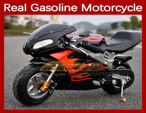 Scooter de superbike real Mini Pequeno motocicleta Autobike Sports Real Moto Bike Brand 2stroke Petrol Party Racing 50cc Motorbike Chil7431383