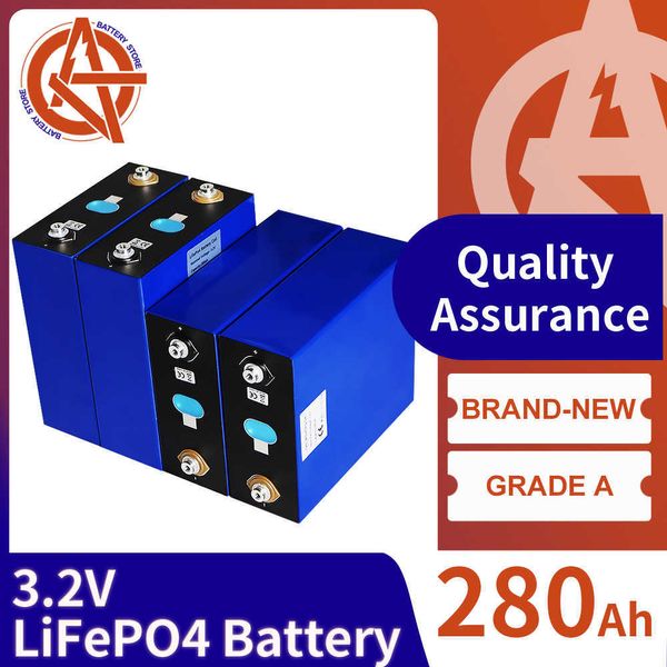 Brandneue 280AH LiFePo4-Batterie, Lithium-Eisenphosphat-Akku für 12 V, 24 V, 48 V, Wohnmobil, Motorrad, Bootswagen