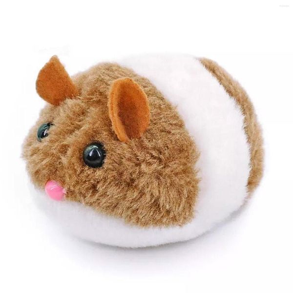 Toys de gato 1pc Funny Plush Spryking Movement Rat Rat Pet Kitten Toy Toy Interaction Fur Mouse Little Gifts Supplies E5M5