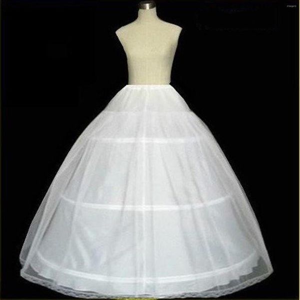 Etekler düğün petticoat beyaz elbise balo elbisesi crinoline fanikili 3 çember etek petticoats rönesans adil kostüm