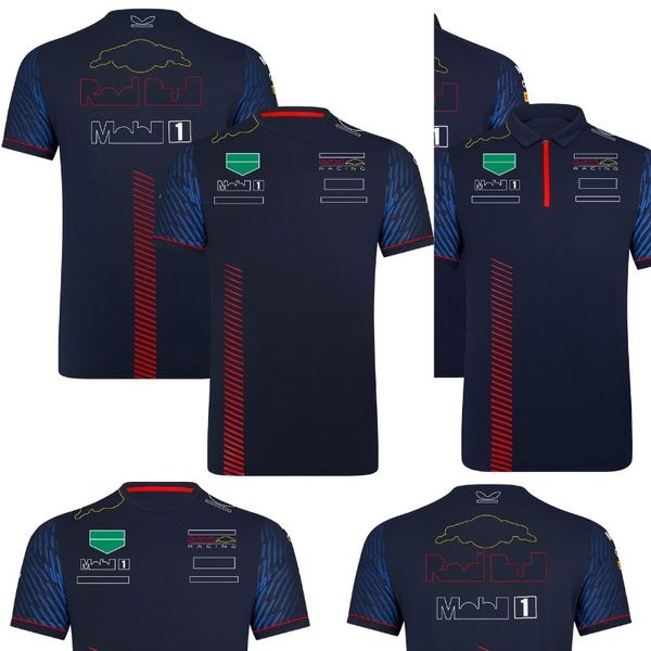 Футболка F1 Team Racing 2023, рубашки поло для гонщиков Формулы 1, футболки для автоспорта, новый сезон, одежда для фанатов, топы, мужские джерси больших размеров