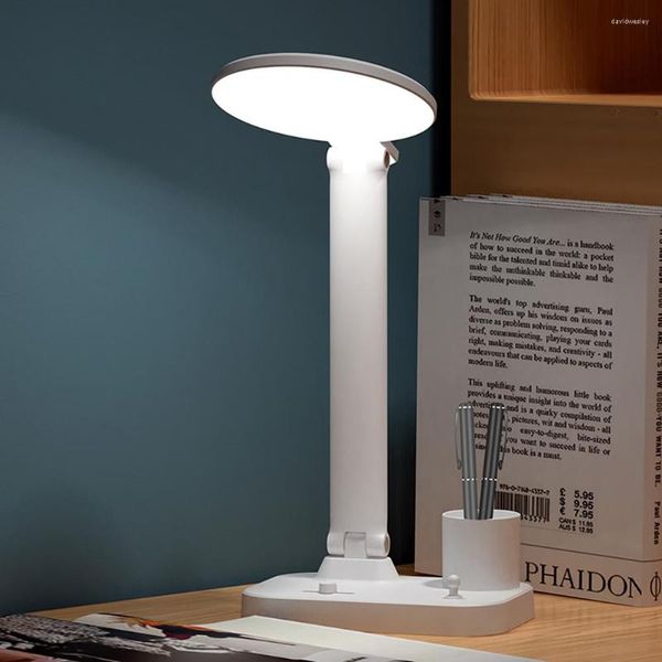 Tischlampen LED Office/Reading Desk Lampe Touch Dimmable Faltbar 5.5W USB Lading Lesen Sie Licht No Flicker Eye Protection Read/Write