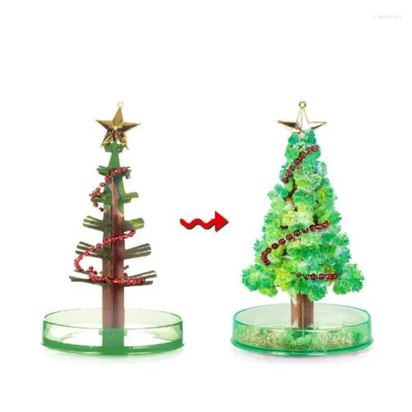 Decorações de natal papel criativo árvore de árvore de brinquedos de brinquedo de cereja CRISTAL GRANDE MAGIC DIY Decoração presente