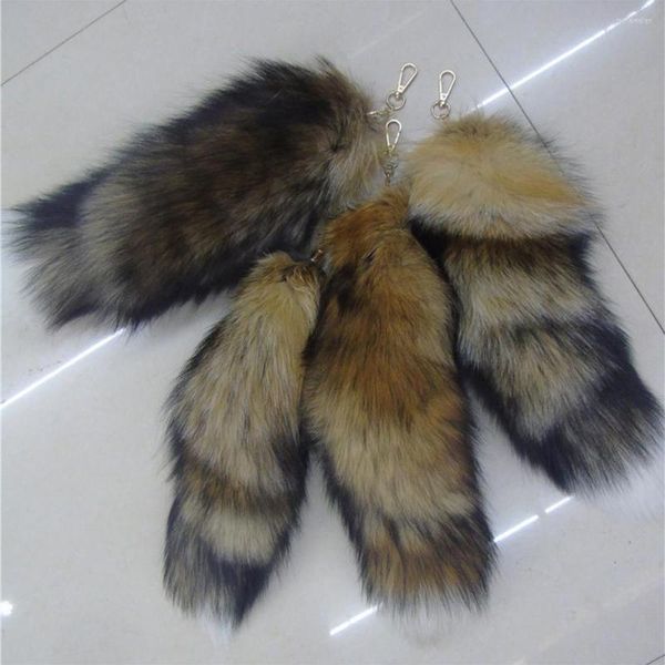 KeyChains Key Chain Bag Fur Tail Bolsas de trinket Pingente Pingente Decorações Decoração Adorável Lady Haber