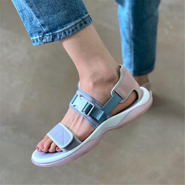 Sandalen Designer Casual Komfort Weiche Sport Frauen Flache 2023 Sommer Walking Turnschuhe Sandale Tägliche Schuhe Dame Freizeit 42