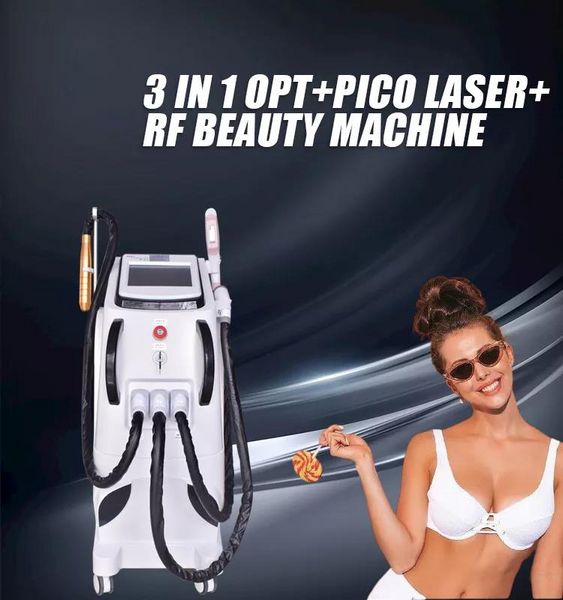 Beauty Items 360 Magnetooptisches professionelles OPT E-Licht IPL RF Nd Yag Laser Haarentfernungsgerät