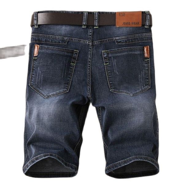 Pantaloncini da uomo Casual Estate Sottile Denim nero per la moralità di una persona Pantaloni da cantiere Pantaloni Pantaloni da equitazione Jeans Marea