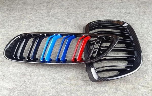 Car Styling Front Rene Griglia M Colore 2 Stecche Griglia Per BMW F10 F20 F30 F34 E60 E90 E92 G01 G02 G30 G32 X3 X4 X5 X6 Mesh Grill8416971