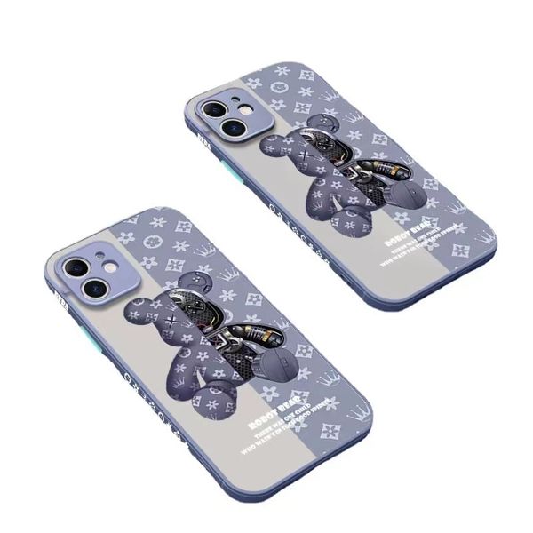 Custodie per telefoni cellulari Moda Lusso Ultra Cool Bear Custodia per telefono per iPhone 12 Pro MAX Mini 13 Pro MAX 6 6S 7 8 Plus X XS MAX XR SE TPU Funda F0QZ