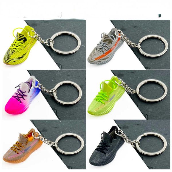 Schlüsselanhänger 3D-Sneaker-Schlüsselanhänger, Basketballschuhe, Modell-Charm-Schlüsselanhänger, Kokosnuss-Schuhe, Schlüsselanhänger, Rucksack-Charm, Geschenk, Schuhe, Ornamente, kreativer Gi G230210