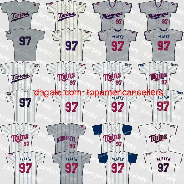 Maglie da baseball personalizzate 22 Miguel Sano Jersey Custom Retro Home Road Eddie Rosario Jorge Polanco C.J. Cron Max Kepler Jonathan