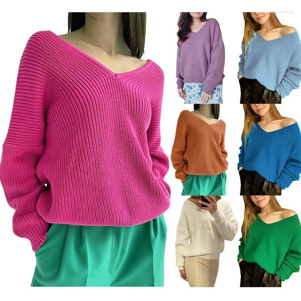 Suéteres femininos caia roupas de inverno para mulheres 2023 Moda coreana y2k malha vintagewear vasta de streetwear suéter adulto suéter adulto