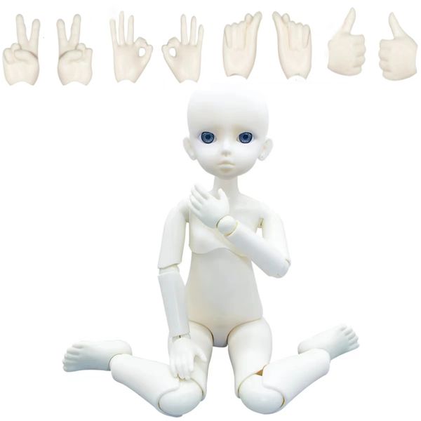 Bambole 30CM BAMBOLA 16 Bjd Corpo articolare meccanico Nudo Pratica Trucco Bambini Ragazze Giocattolo Regalo Acquista Ottieni gesto gratuito 230213