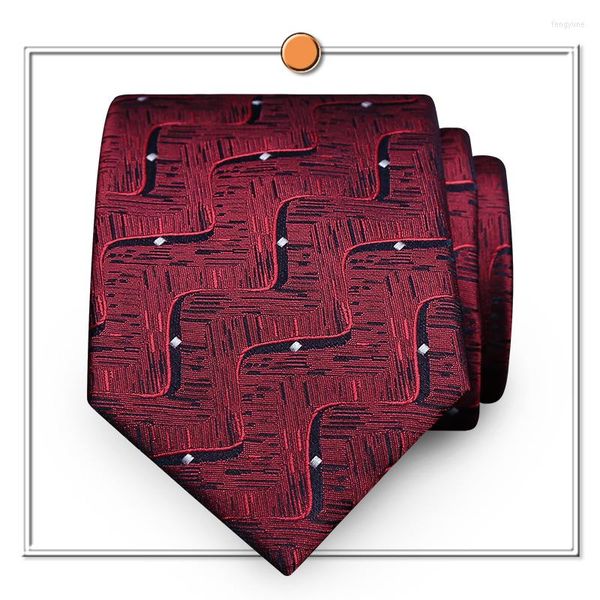 Arco laços de alta qualidade 2023 designers marcas de moda casual 7cm slim for masculino wine red cocontie work formal com caixa de presente