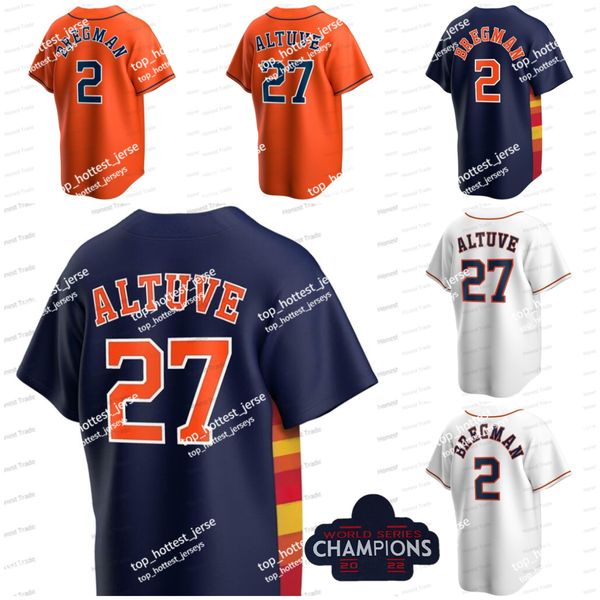 2022 Campeões da World Series Yuli Gurriel Jeremy Pena Jose Altuve Yordan Alvarez Alex Bregman Nolan Ryan Mens Gray Orange Gray