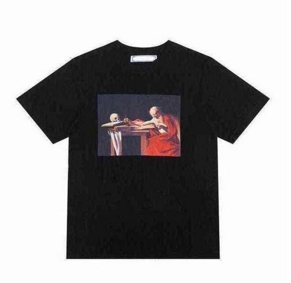 2023 Acquista Designer Fashion Summer T-shirt da uomo Rendering Graffiti Arrstyle Lovers T-shirt a maniche corte in cotone con supporto per camicia da uomo in vendita