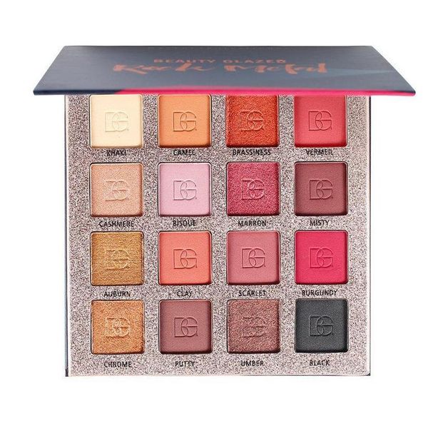 Ombre à paupières Palette de fard à paupières Cross Beauty Fabricant de maquillage Ins Super Charm Eyes Matte Pearlescent 16 Drop Delivery Health Dh9Zi