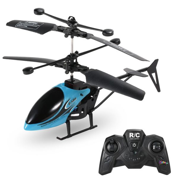 Drone de helicóptero de aeronaves elétricas RC com luz de brinquedo de brinquedo de brinquedo de brinquedo de brinquedo elétrico leve Aeronave de controle de jogo externo interno para crianças 230211