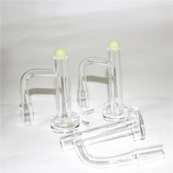 Wasserpfeifen Flat Top Terp Slurper / abgeschrägte Kante Auto Spinner Quarz Banger mit Glas Marmor Bubble Cap Perlen Kugel 20mm 25mm Nägel für Wasserbongs Dab Rigs