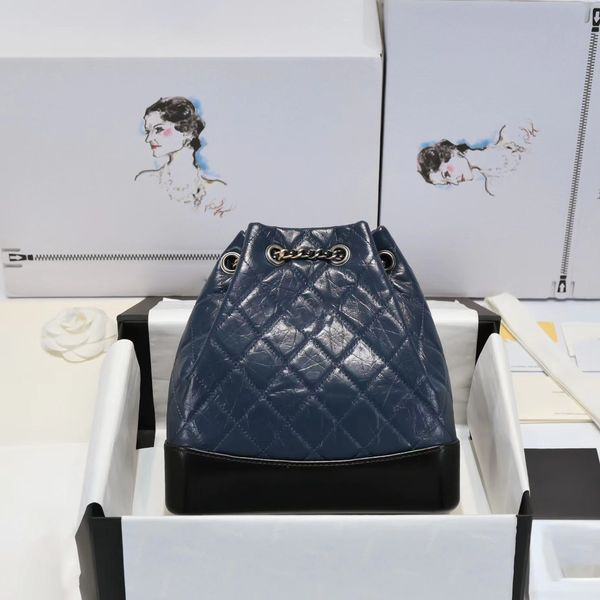 Bolsa de compras 2023 Moda Backpack 5A Handbag de designer de luxo de alta qualidade Bola feminina Bola retro couro de couro liso de couro