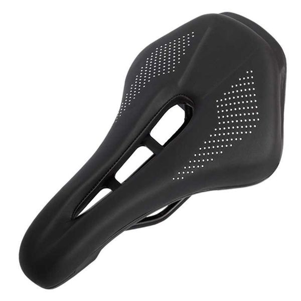 Selle per bici Sella per bicicletta Sella per bici da strada Rotaie in acciaio Cuscino per mountain bike per uomo Antiscivolo Carretera Morbida pelle PU Selle per ciclismo su strada J230213