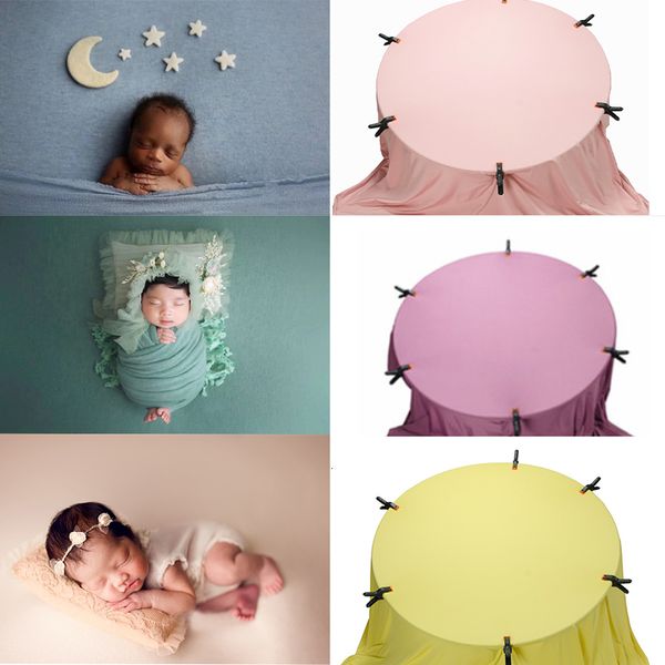 Ricordi 150X170 CM Born Pography Puntelli Fondale Tessuti morbidi Accessori per studio fotografico Baby Posing Frame Coperte Colori multipli 230211