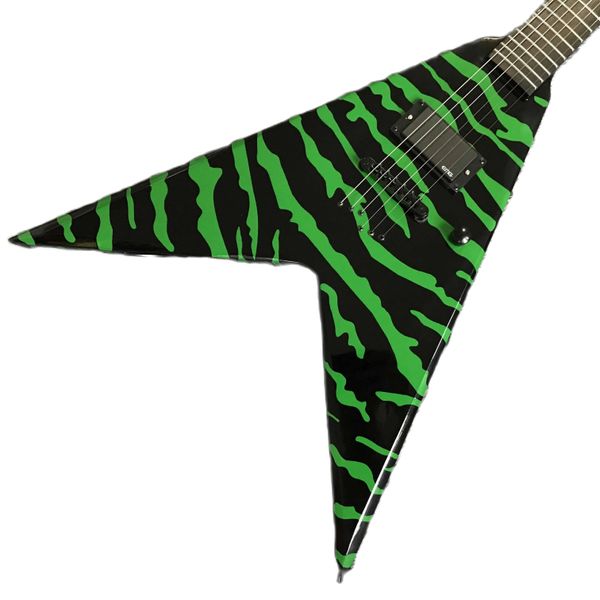 LvyBest Black Green Green Special forma exclusiva Guitar