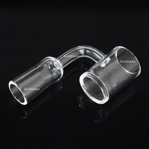 Flat Top Xl Cera 4mm Fondo Collo corto 25mm OD 14mm 18mm Maschio Femmina Chiodi senza cupola per Dab Rig Bong Quarzo Banger per Narghilè