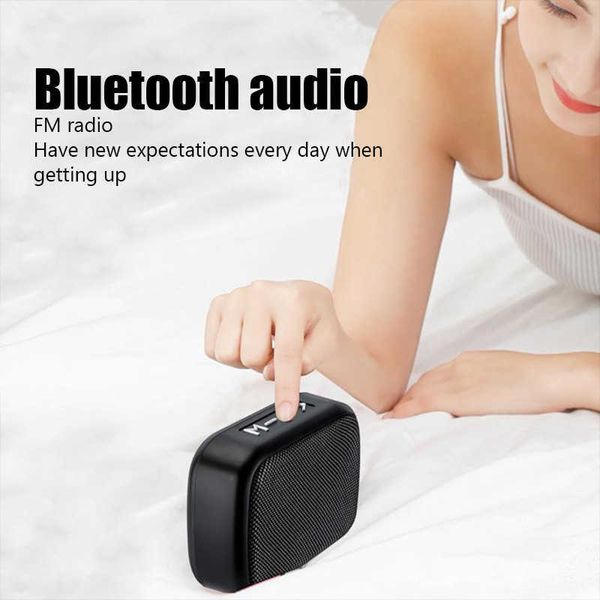 Taşınabilir Hoparlörler G2 Mini Kumaş Bluetooth Hoparlör Kart Kablosuz Bağlantı Destekleri Açık Audio Ses Stereo Yaratıcı Hediye Subwoofer