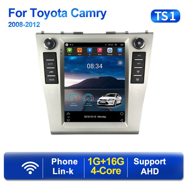 Android 11 Lettore Auto dvd Radio Video Per Tesla Stile Per Toyota Camry 2008 2009 2010 2011 Multimedia GPS Carplay Stereo BT