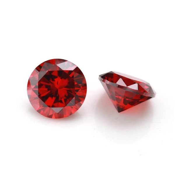 Diamantes soltos por atacado Novo 100 PCs/bolsa de 8 mm Corte redondo de 15 cores 5a cubic zirconia gems beds gemstone para diy dhafh