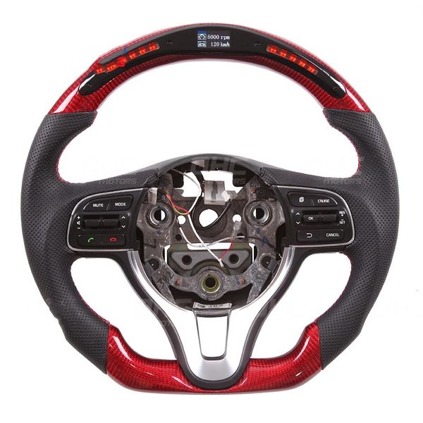 Светодиодный флэш -дисплей Racing Car Управляющий колесами для рулевого колеса Kia K5 углеродного волокна