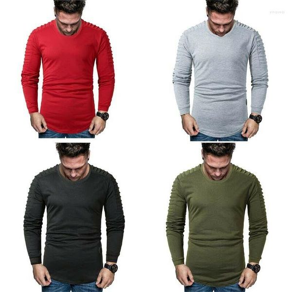 Herren Hoodies Slim Fitness Sweatshirts Casual Round Collar Bodycon Tops tragen männliche Frühlingsherbst -Lotardpullover Sweatshirt