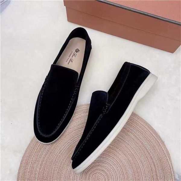 Italien Designer Loropiana Schuhe Original italienische Herren Leder Loafer Schuhe 22 Neuer Stil Slouchy Flache Schuhe