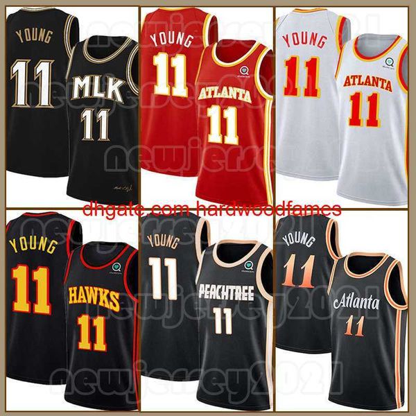 2023 New Trae Young Dejounte Murray Basketball Jerseys Retro Spud Webb Vince Carter Tracy McGrady Mens Mens City Purple Black Ride 15 11 1 5