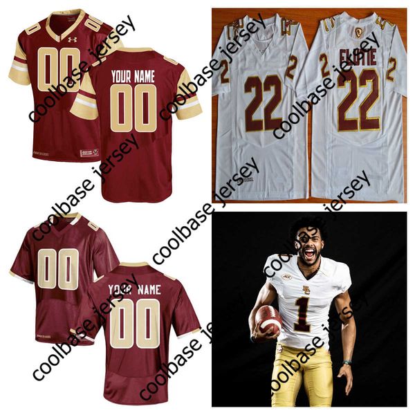 Custom Boston College Eagles Jerseys Flutie Matt Ryan Luke Kuechly Zay Flowers Jurkovec Garwo III Levy Muse Brown Dillon Grosel