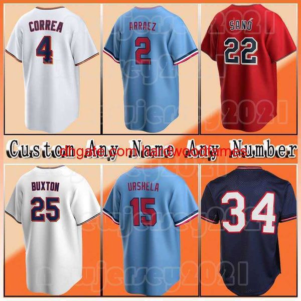 4 Carlos Correa Baseball 25 Byron Buxton Trikot 11 Jorge Polanco T2 Luis Arraez Gio Urshela Gary Sanchez Miguel Sano Max Kepler Sonny Gray Rod Carew