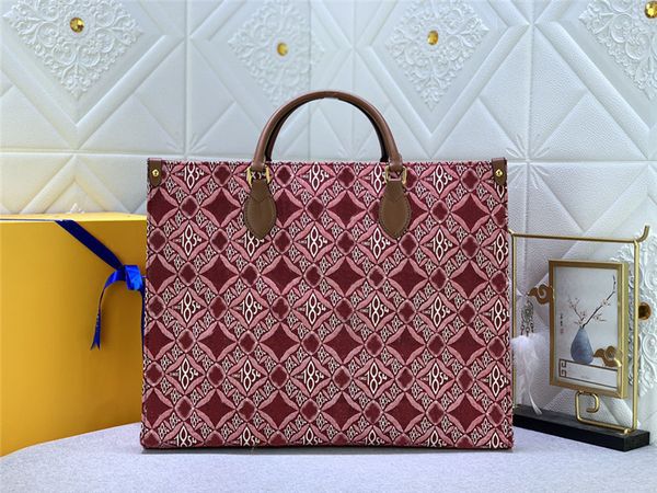 Designer-Luxus-Handtasche seit 1854, Jacquard-Handtasche aus schwarzem Bordeaux-Jacquard-Textil