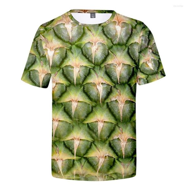 Camisetas masculinas 2023 T-shirt Summer suor-absorvente e fácil de secar pele de fruta 3D Impressão digital