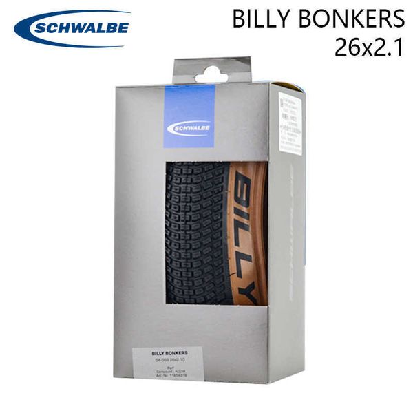 S Billy Bonkers 26x2.10 54-559 Pneu de dobramento de bicicleta marrom de bicicleta de bicicleta marrom 54-559 530g/pc 0213