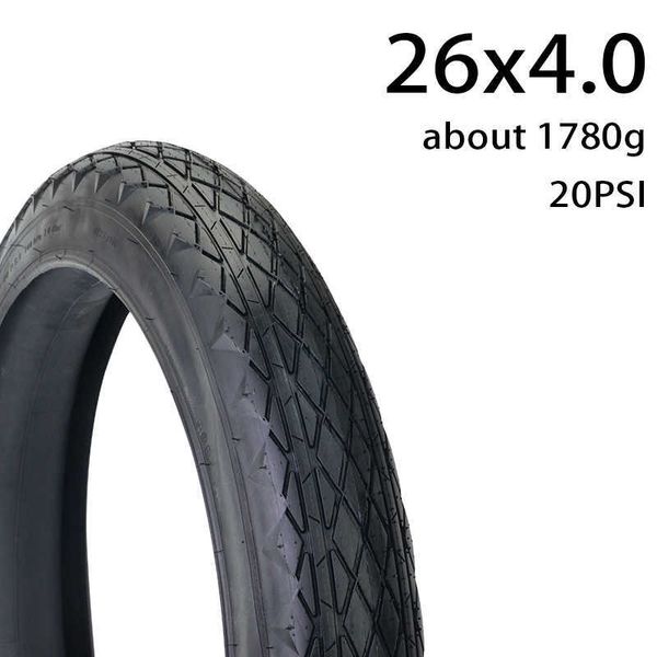 Pneumatici CHAOYANG 26x4.0 Half Bald Bike Fat 26 pollici Set di tubi per pneumatici Ciclismo su strada Parti di biciclette elettriche 0213