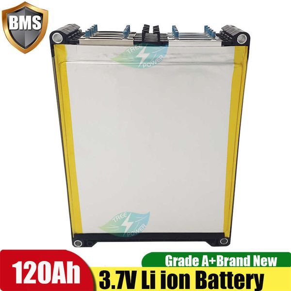 7 pz 3.7 v 120Ah Batteria 3.7 v Batteria Ai Polimeri di Litio Per Motore Elettrico Carrello Elevatore Batteria Fai Da Te Ad Alta Capacità di corrente