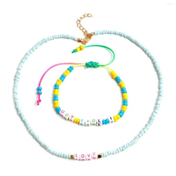 Halsband, handgefertigt, Samenkorn, Freundschaftsarmband, Halskette, Böhmen-Stil, Liebe, Glück, für Frauen, Sommer, Strand, Schmuck