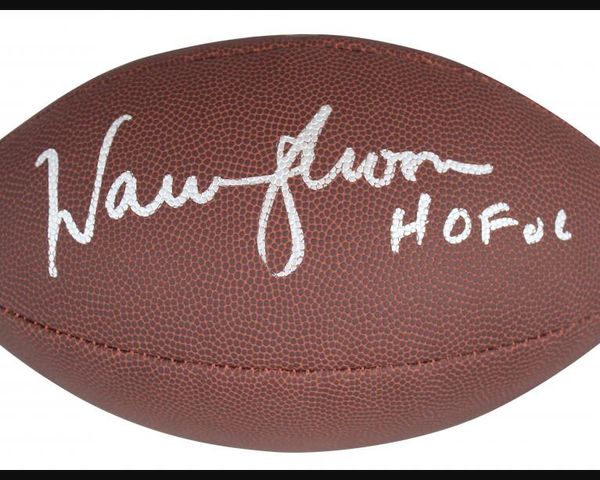 Warren Moon Elway Rice Montana Lamonic Hopkins Rodgers Gates Unitas Adams Autografado assinado assinado Signatureer Autograph Autograph Collectable Football Ball