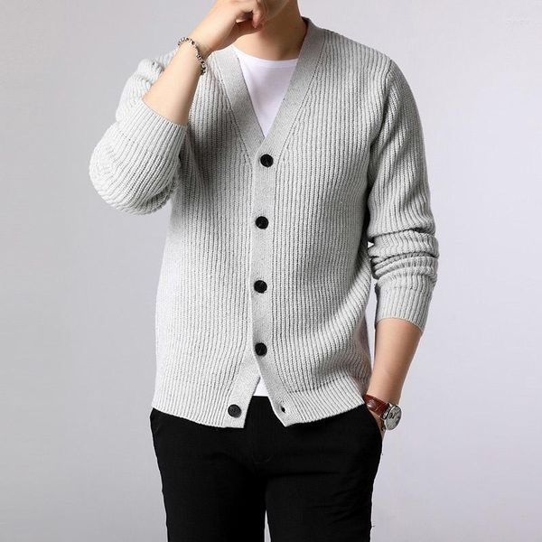 Maglioni da uomo 2023 marchio di moda maglione maglieria caldo inverno stile coreano abbigliamento casual uomo uomo cardigan spesso maglioni slim fit